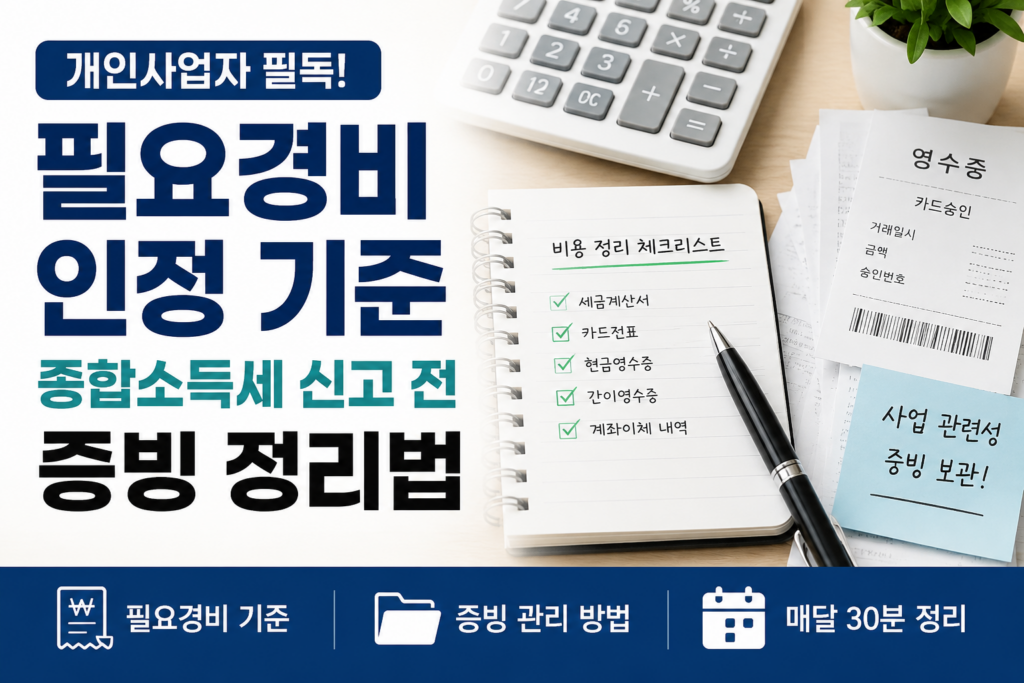 개인사업자 비용 정리 팁
