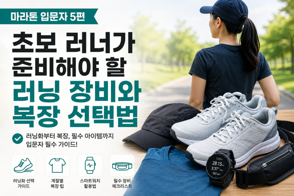 마라톤 입문자 5편|초보 러너가 준비해야 할 러닝 장비와 복장 선택법 마라톤 입문자 5편
