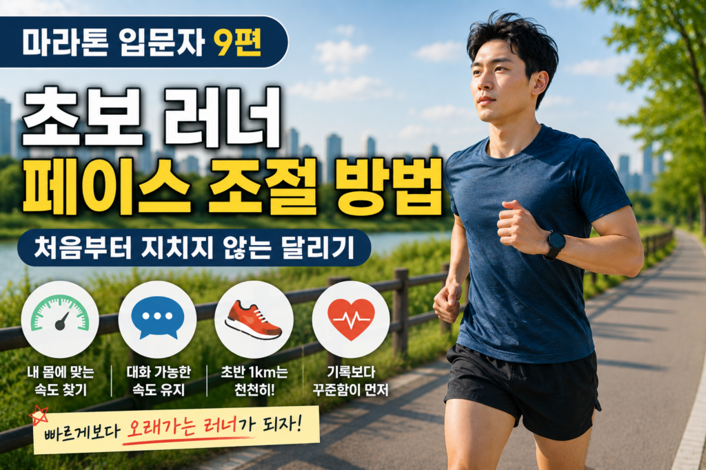 마라톤9편 초보 러너 페이스 조절방법