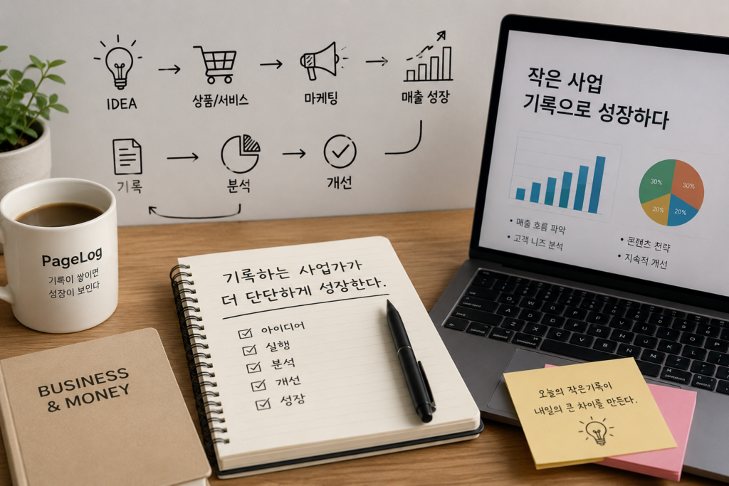 사업과 돈 1편|작은 사업은 기록에서 시작된다 사업과 돈 1편