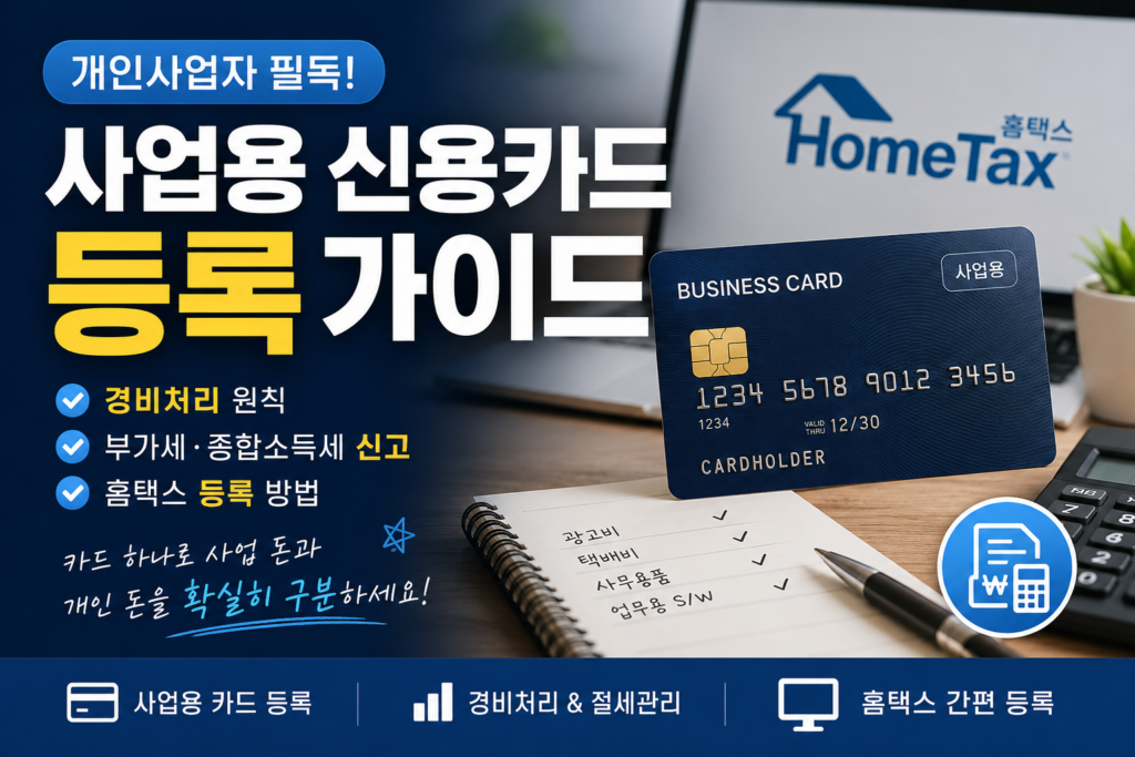 사업용 신용카드 등록 가이드