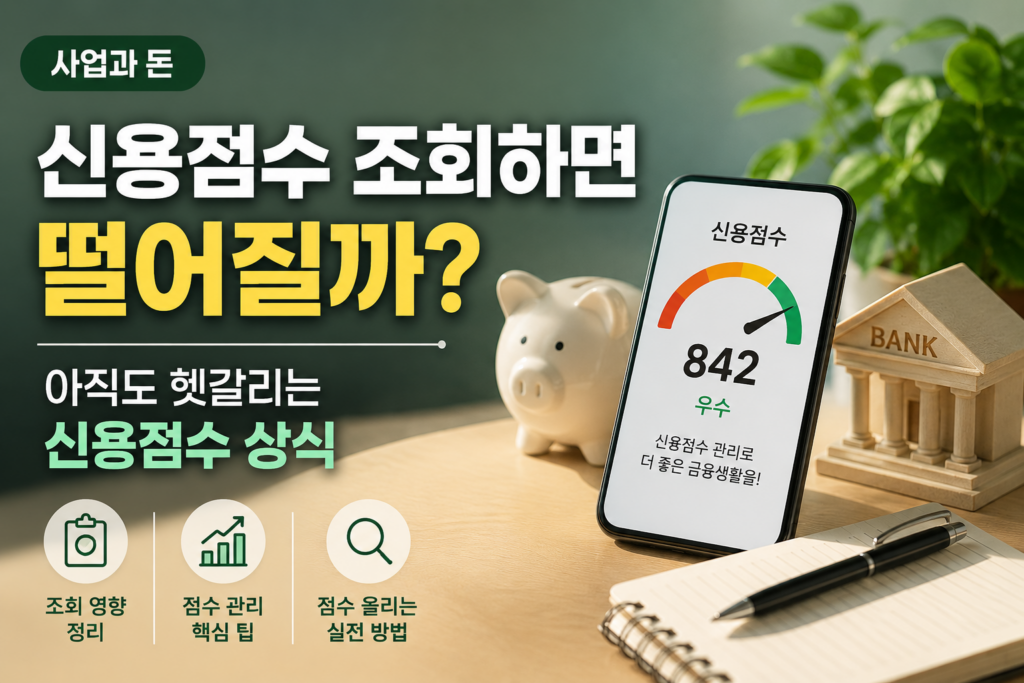 신용점수 조회하면 떨어질까? 아직도 헷갈리는 신용점수 상식 신용점수 관리와 함께하는 금융생활