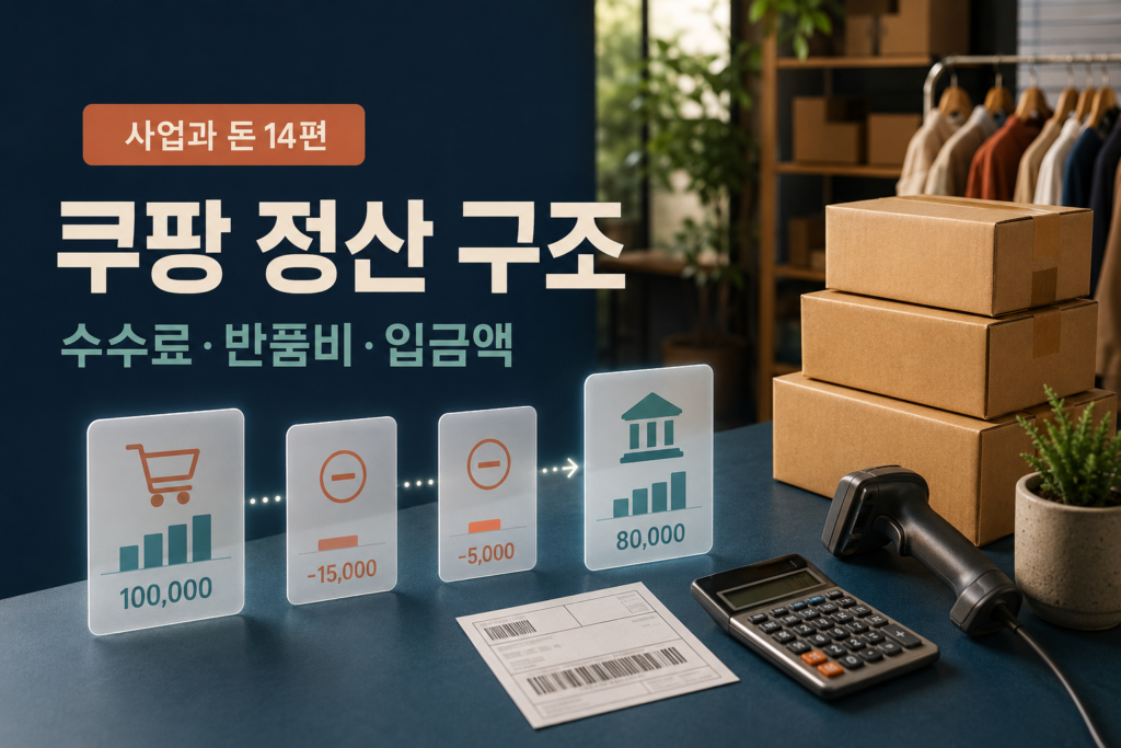 쿠팡 판매수수료와 정산 예정 입금액을 계산하는 1인 온라인 판매자